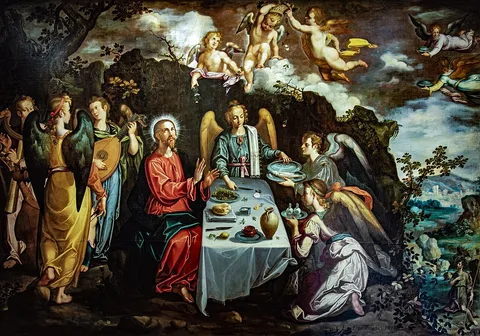 Francisco Pacheco, Le Christ servi par les anges dans le désert