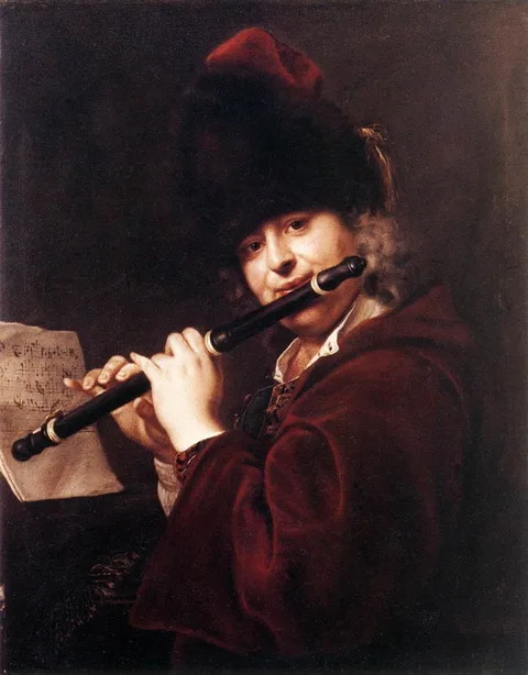 Jan Kupecký, Portrait of a Flautist
