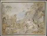 Charles-Joseph Natoire, Orpheus Charming the Nymphs, Dryads, and Animals