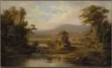 Robert Seldon Duncanson, Landscape with Cows Watering in a Stream