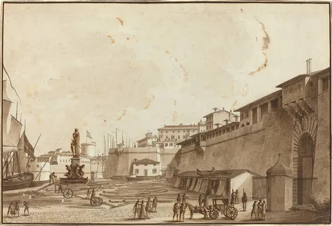 Angelo Uggeri, View of Livorno