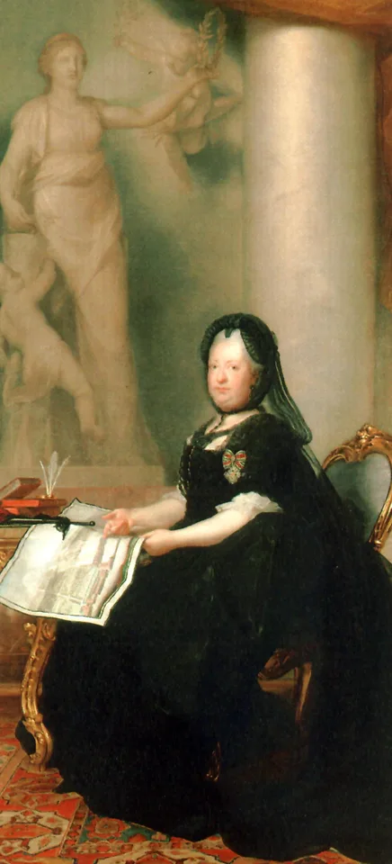Anton von Maron, Portrait of Maria Theresa of Austria