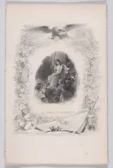 Camille Roqueplan, The Goddess Liberty, from "The Complete Works of Béranger"