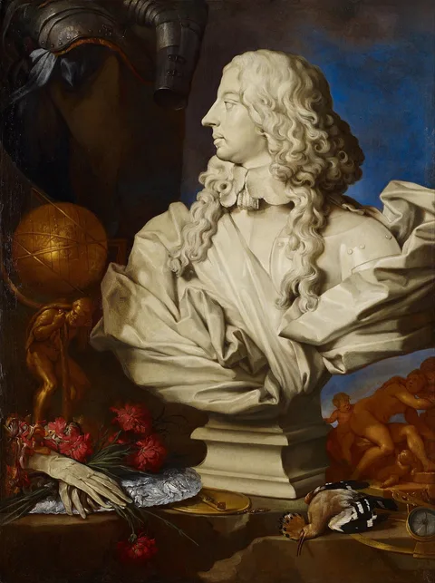 Francesco Stringa, Allegorical Still Life with Bernini's Bust of Francis I d'Este