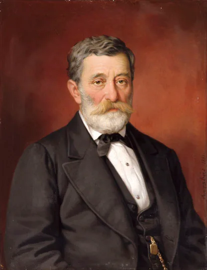 Miklós Barabás, Portrait of a bearded Man