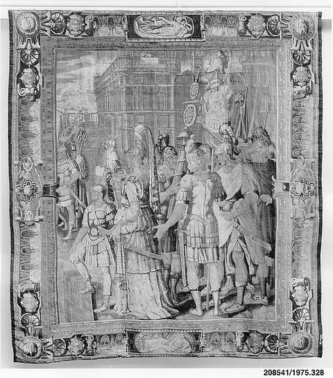 Antoine Caron, The Two Statues from a set of the Story of Artemisia