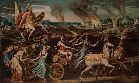 Antoine Caron, The Triumph of Mar