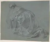 Jacob Adriaensz Backer, Weeping Woman Kneeling, Seen from Behind
