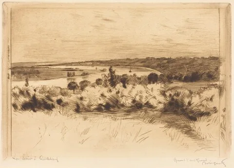Norbert Goeneutte, The Seine at Quilleboeuf (La Seine a Quilleboeuf)