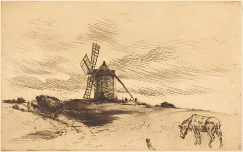 Norbert Goeneutte, The Mill at Saint Jacut (Le moulin de Saint Jacut)