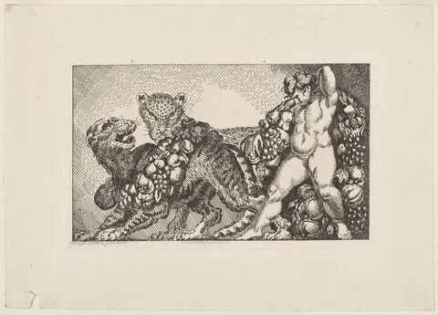 James Northcote, Bacchus Accompanied by a Leopard and a Tiger