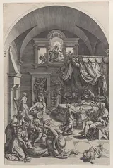 Diana Scultori, Birth of Saint John the Baptist