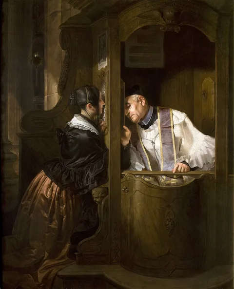 Giuseppe Molteni, The Confession