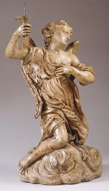 Giuseppe Mazzuoli, Candle-bearing angel (one of a pair)