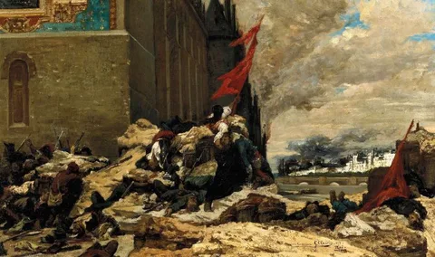 Georges Clairin, The Fire in the Tuileries