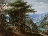 Denis van Alsloot, Landscape with Tobias and the Archangel Raphael