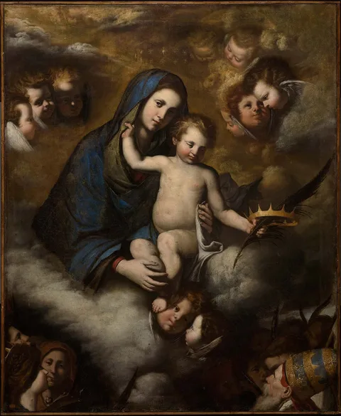 Pietro Novelli, The Virgin and Child in Glory