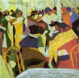 Rafael Barradas, The tango color emotion. Coffee scene. Crowd