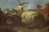 Johann Melchior Roos, A Goatherd Watching his Animals