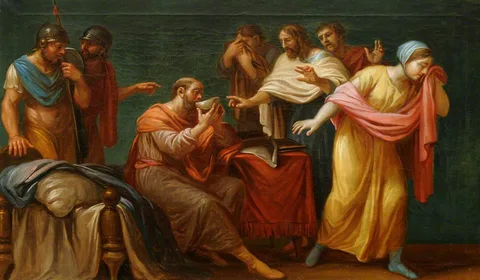Antonio Zucchi, Socrates Drinking the Hemlock