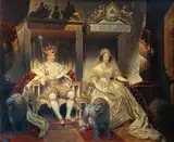 Joseph-Désiré Court, Christian VIII (1786-1848) and Queen Caroline Amalie (1796-1881) in Coronation Robes