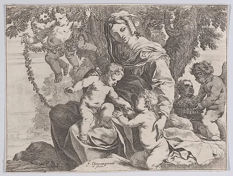 François Chauveau, Virgin and Child with John the Baptist