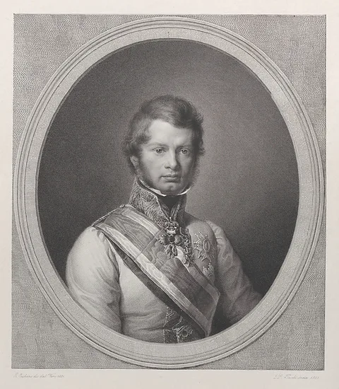 Paolo Toschi, Portrait of Leopold II, Grand Duke of Tuscany