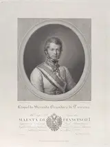 Paolo Toschi, Oval portrait of Leopold II, Grand Duke of Tuscany