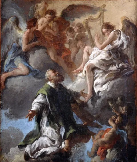 Francesco Conti, Saint Philip Neri in Glory among Angels