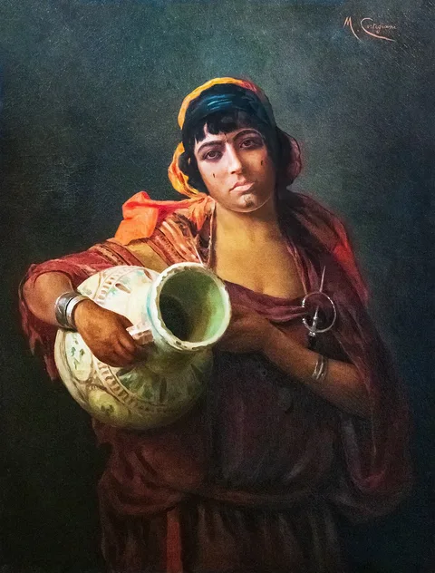 Michele Cortegiani, Young Tunisian with a jar