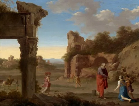 Cornelis van Poelenburch, The Prophet Elijah and the Widow of Zarephath