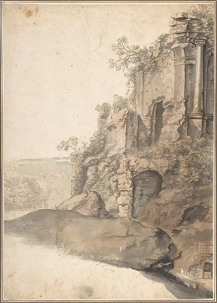 Cornelis van Poelenburch, Landscape with Roman Ruins
