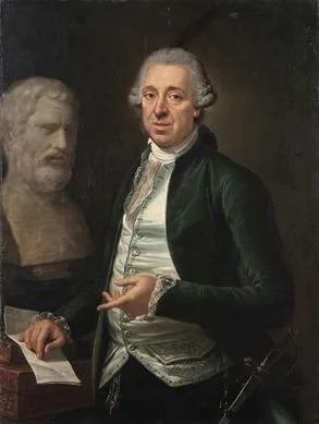 Pietro Labruzzi, Portrait of Domenico de Angelis with the bust of Bias of Priene