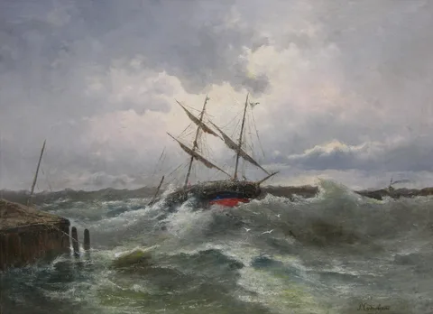 Rufin Sudkovsky, Stormy Seascape