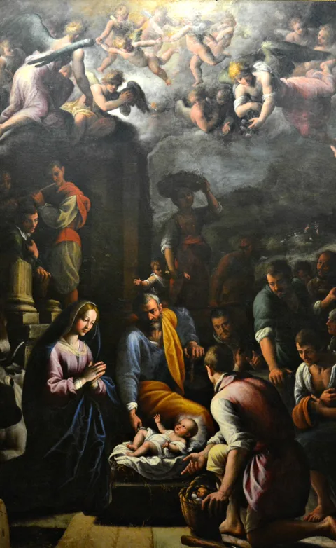 Fabrizio Santafede, Adoration of the shepherds