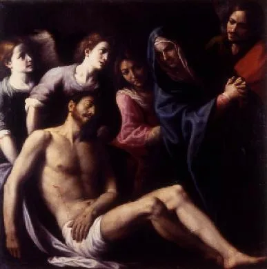 Fabrizio Santafede, The burial of Christ