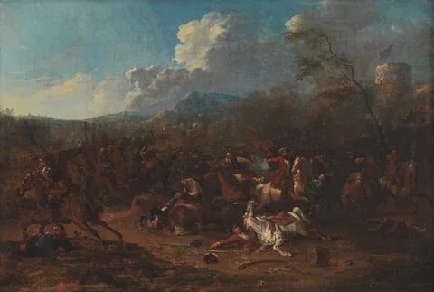 Karel Breydel, Cavalry Skirmish at a Fortress