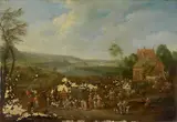 Karel Breydel, Landscape with Figures