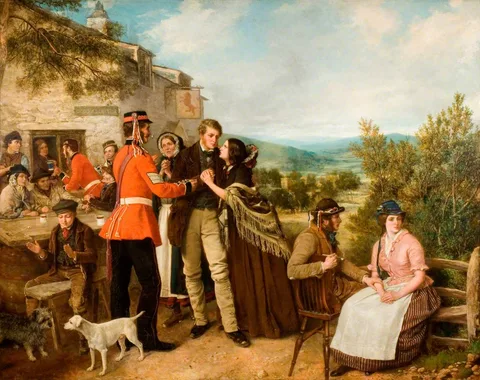Henry Nelson O'Neil, The Recruiting Sergeant (The King's Shilling)