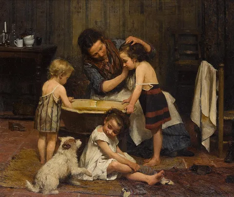 Luigi Morgari, Bathtime