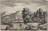 Giovanni Battista Fontana, Mountainous Landscape with the Parable of the Sower
