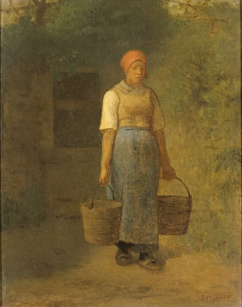 Francisque Millet, Girl carrying Water