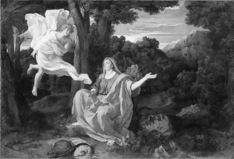 Francisque Millet, The Angel and Hagar