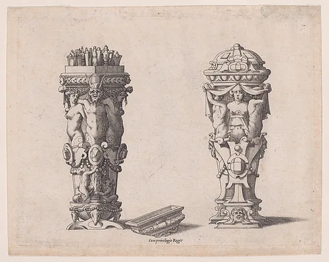 René Boyvin, Two Containers (Deux nécessaires)