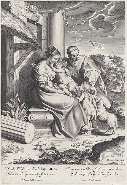 Michel Lasne, The Holy Family with Saint John the Baptist