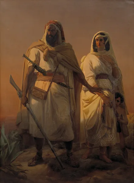 Niels Simonsen, An Arab Family in the Desert