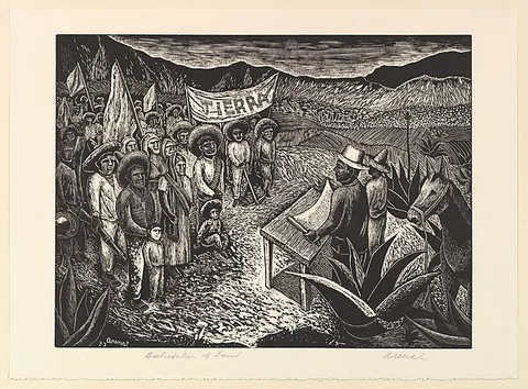 Luis Arenal Bastar, Distribution of Land