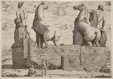 Antonio Salamanca, Equitum, in Quirinali, aversa parte