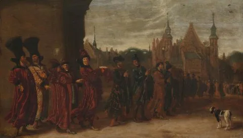 Sybrand van Beest, The Legation from the Tsar of Muscovy on its Way to a Meeting of the States-General in The Hague