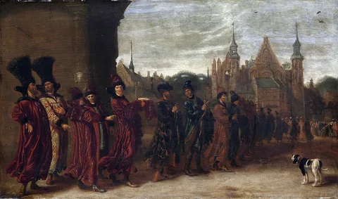 Sybrand van Beest, Russian ambassadors at the Binnenhof in The Hague